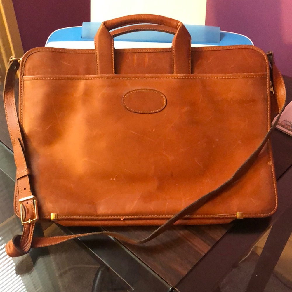 Leather briefcase